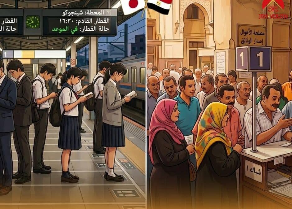 قراءة في سلوك الانتظار بين اليابان ومصر
